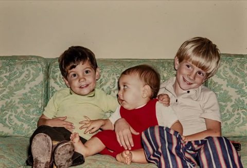 Restored portrait prepared for old photo animation